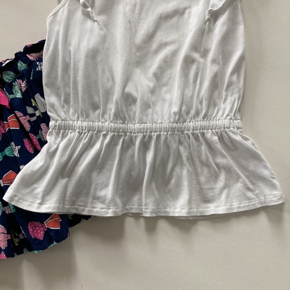 Girls J. Crew Crewcuts Peolum Short Ruffle Sleeve Top - Picture 3 of 5